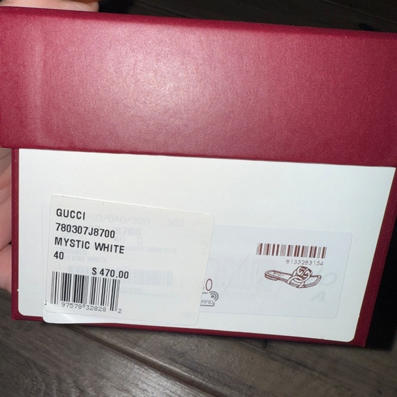 Gucci Palma Slide White Womens Size 40 - Picture 6 of 8